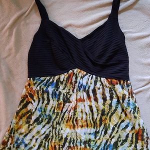 Amanda Lane colorful animal print maxi 22w